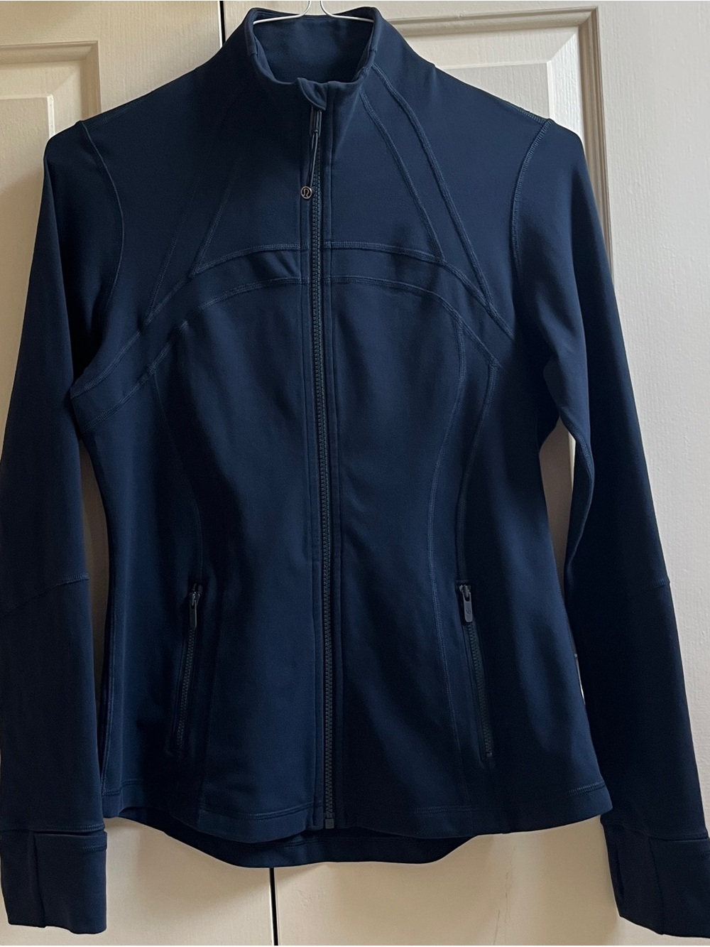 🍒LULULEMON sz 10 DEFINE Jacket MIDNIGHT NAVY BLUE Dark Blue *LUON ~ HTF SIZE!